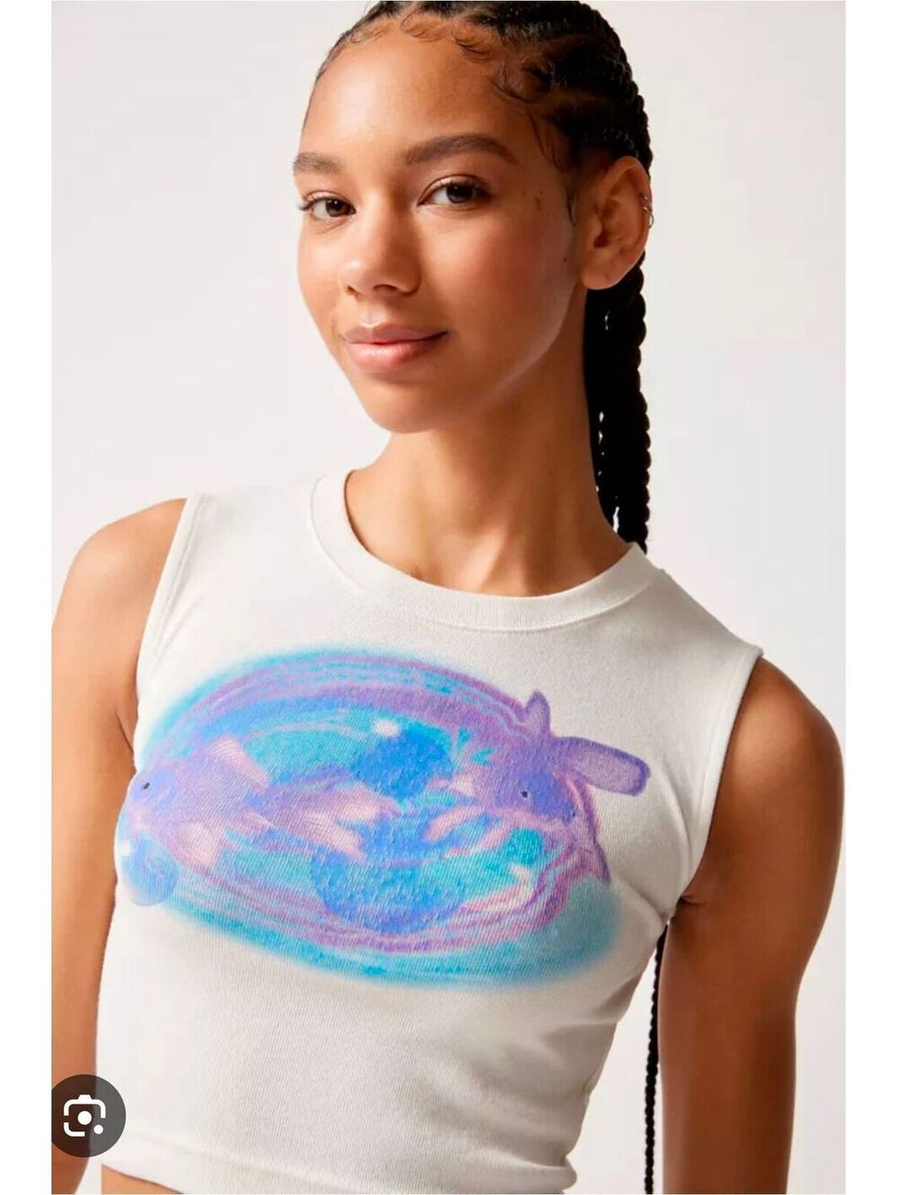 New -Sz.M|Urban Outfitters Devon Fish Bowl Tank Top (*Flaw)